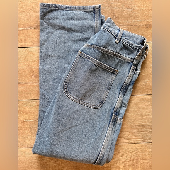 Jesse Kamm Patchfront Handy Pants Cowboy Blue Denim - Picture 11 of 14